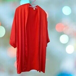 Victoria's Secret Silky Red Kimono Robe M/L